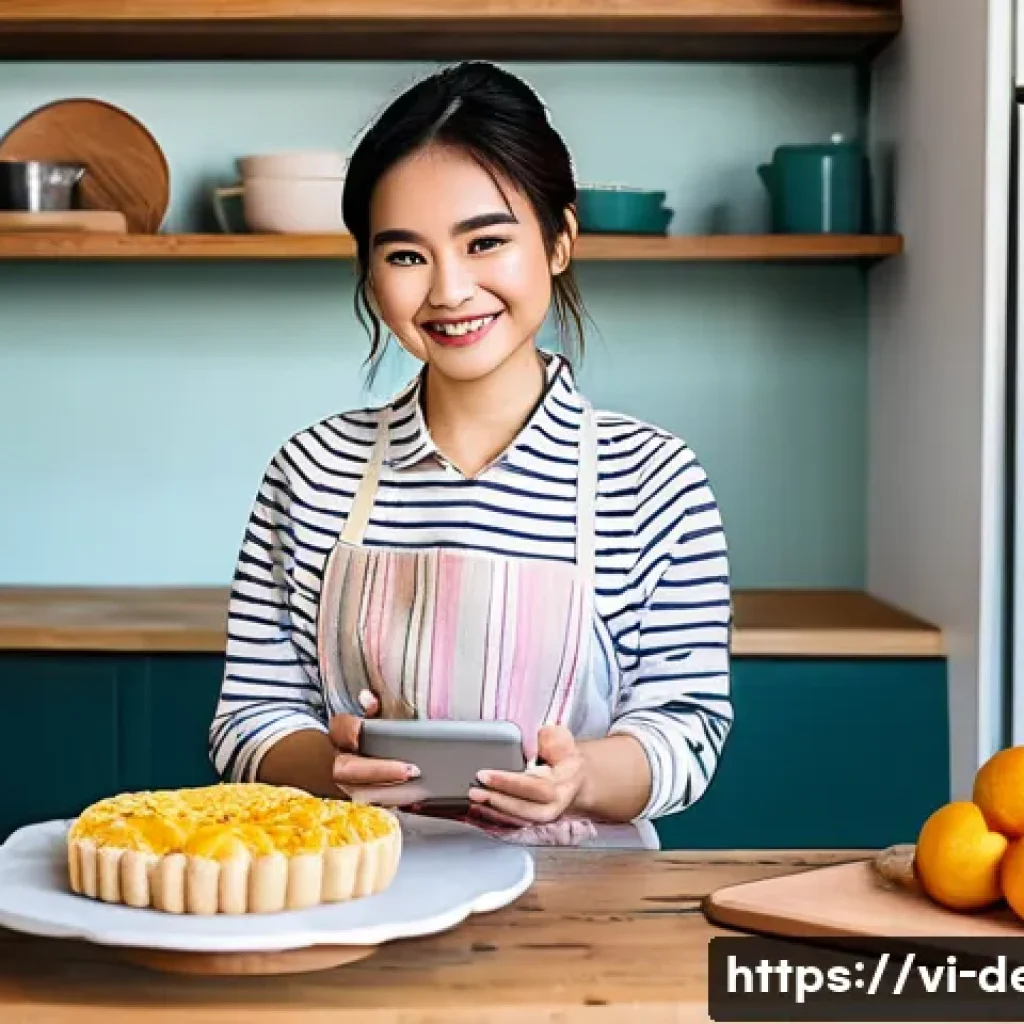 디저트 전문가의 다양한 직업적 선택지 - **Prompt for "Online Baking Business Owner":**
    "A cozy, brightly lit home kitchen in Vietnam, fi...